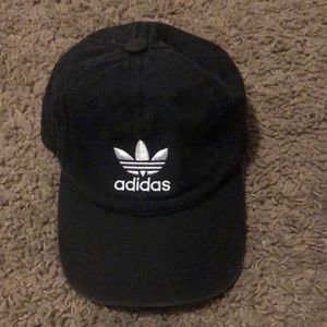 Black adjustable adidas hat
